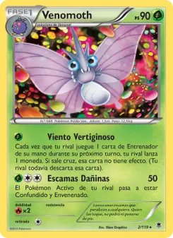 Venomoth, Fuerzas Fantasmales No. 2 Normal