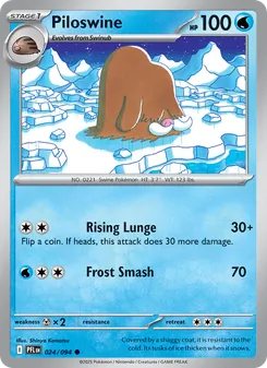 Piloswine, Phantasmal Flames No. 024 Normal
