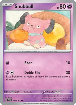 Snubbull, Llamas Obsidianas Nº 087 Normal