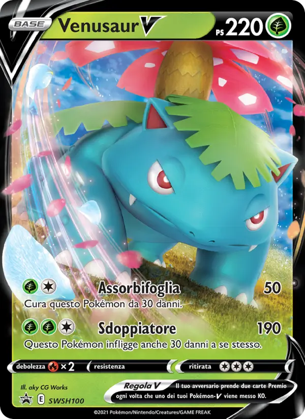 Venusaur V, SPSC Promo Nº SWSH100