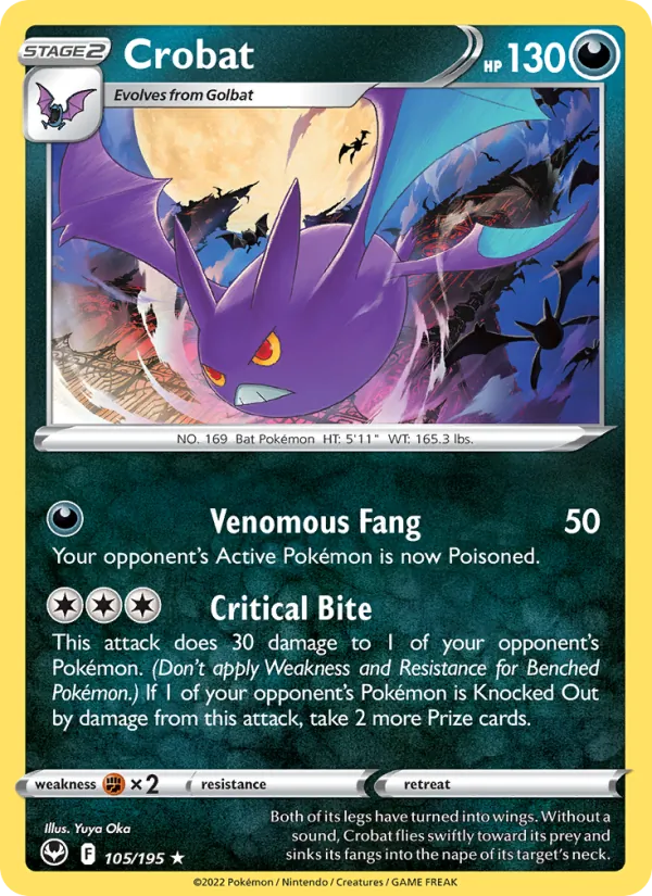 Crobat, Silver Tempest Nº 105