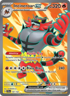 Incineroar ex, Temporal Forces No. 187 Holo