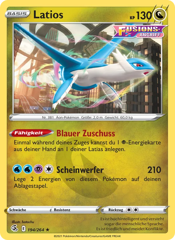 Latios, Fusions Angriff No. 194