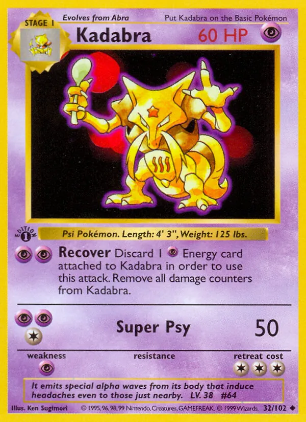 Kadabra, Base Set No. 32