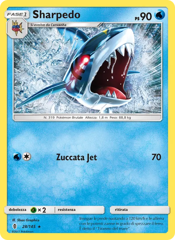 Sharpedo, Guardiani Nascenti Nº 28