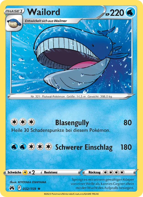 Wailord, Zenit der Könige No. 032