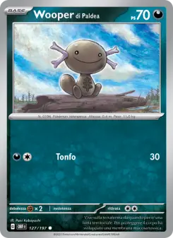Wooper di Paldea, Ossidiana Infuocata No. 127 Normal