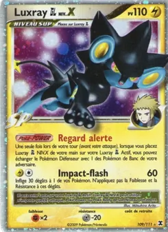 Luxray  Niv. X, Rivaux Émergeants Nº 109 Normal