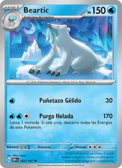 Beartic, Llamas Obsidianas No. 054 Normal