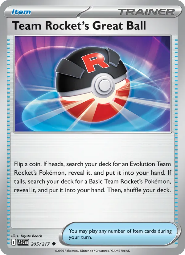Team Rocket's Great Ball, Ascended Heroes No. 205