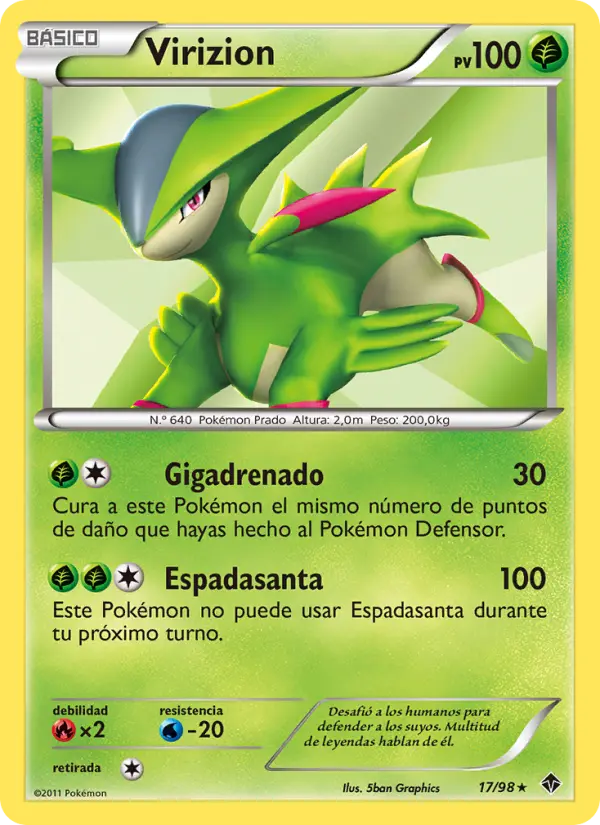 Virizion, Fuerzas Emergentes Nº 17