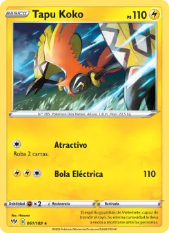 Tapu Koko, Oscuridad Incandescente No. 61 Holo
