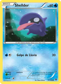 Shellder, XY No. 31 Normal