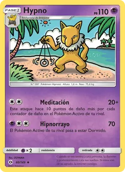 Hypno, Sol y Luna No. 60 Normal