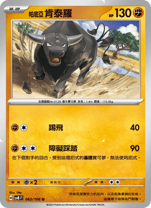 帕底亞 肯泰羅, 超電突圍 No. 063