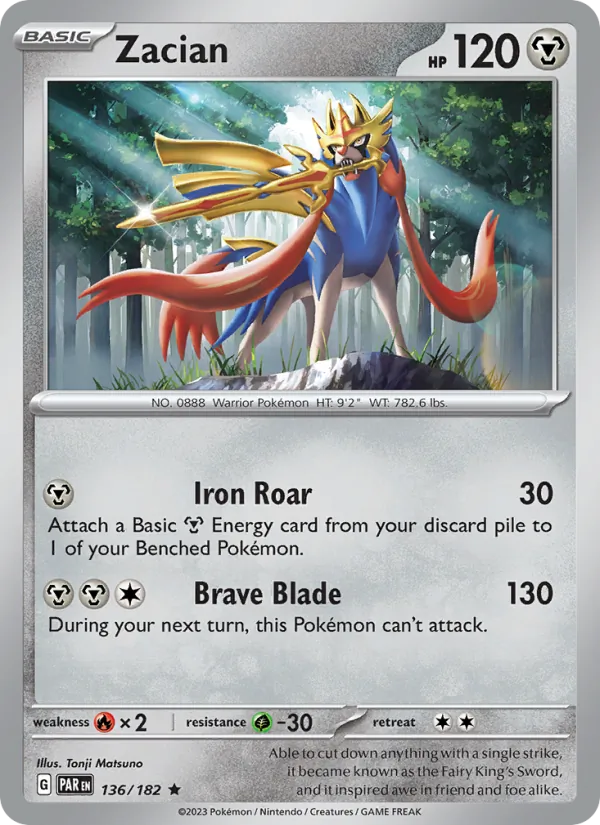 Zacian, Paradox Rift No. 136