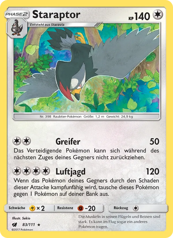Staraptor, Aufziehen der Sturmröte No. 83