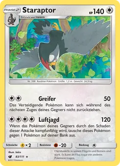 Staraptor, Aufziehen der Sturmröte No. 83 Normal