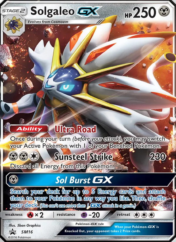Solgaleo GX, SM Black Star Promos Nº SM16