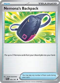 Nemona's Backpack, Paldean Fates Nº 083 Normal