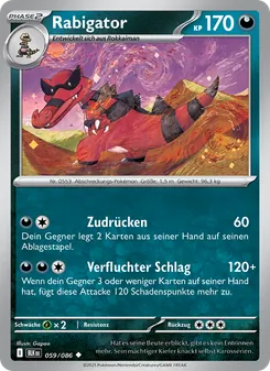 Rabigator, Schwarze Blitze No. 059 Normal