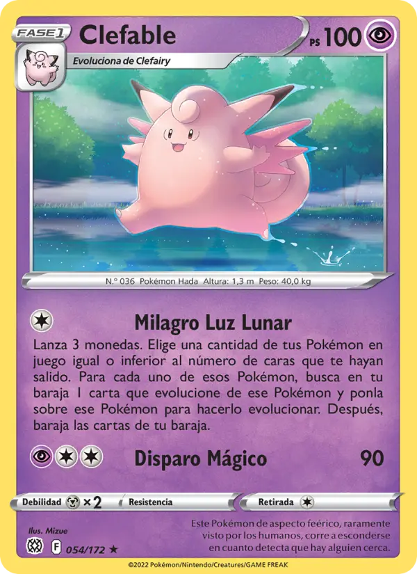 Clefable, Astros Brillantes Nº 054