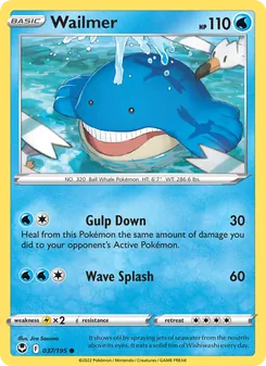 Wailmer, Silver Tempest No. 037 Normal