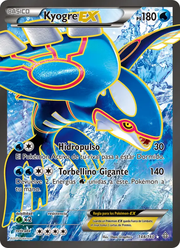 Kyogre EX, Duelos Primigenios No. 148
