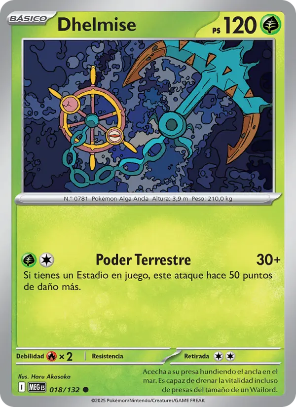 Dhelmise, Megaevolución No. 018