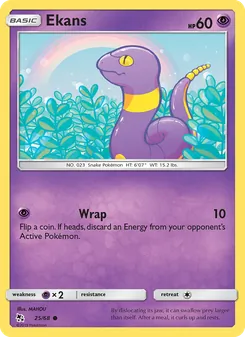 Ekans, Hidden Fates Nº 25 Normal