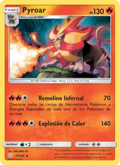 Pyroar, Eclipse Cósmico No. 37 Normal