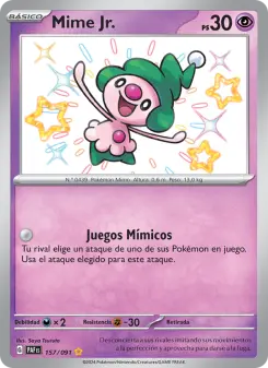 Mime Jr., Destinos de Paldea No. 157 Holo
