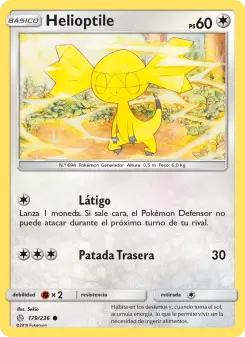 Helioptile, Eclipse Cósmico No. 179 Normal