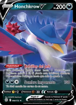 Honchkrow V, Astros Brillantes No. 088 Holo