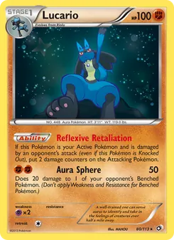 Lucario, Legendary Treasures No. 80 Normal