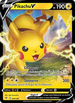 Pikachu V, Voltage Éclatant No. 43 Holo