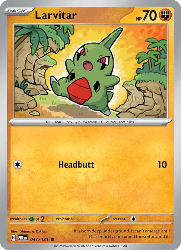 Larvitar, Prismatic Evolutions Nº 047
