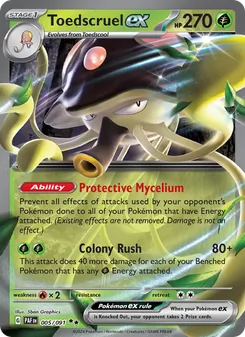 Toedscruel ex, Paldean Fates No. 005