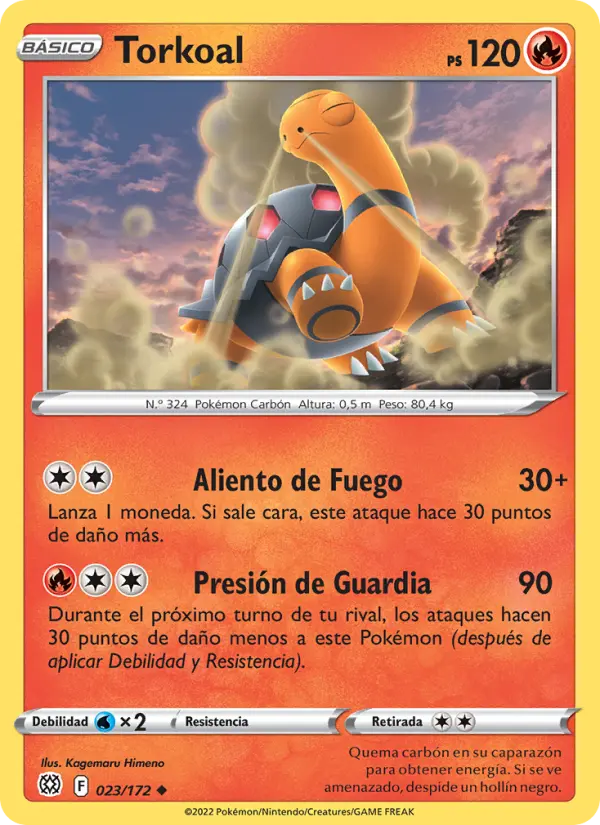 Torkoal, Astros Brillantes No. 023