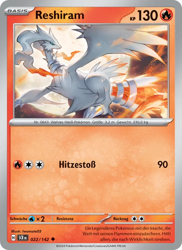 Reshiram, Stellarkrone No. 022