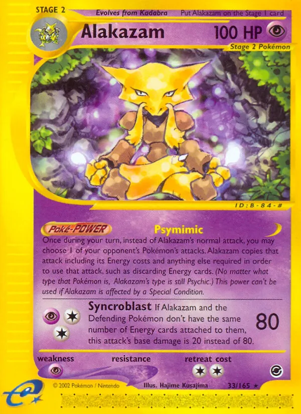 Alakazam, Expedition Base Set Nº 33