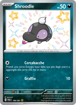 Shroodle, Destino di Paldea Nº 189 Holo