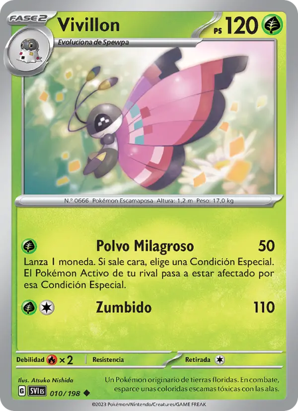 Vivillon, Escarlata y Púrpura No. 010