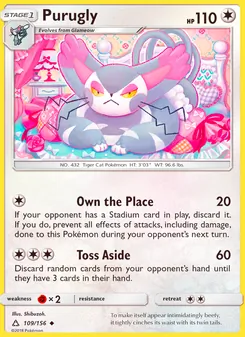 Purugly, Ultra Prism No. 109 Normal