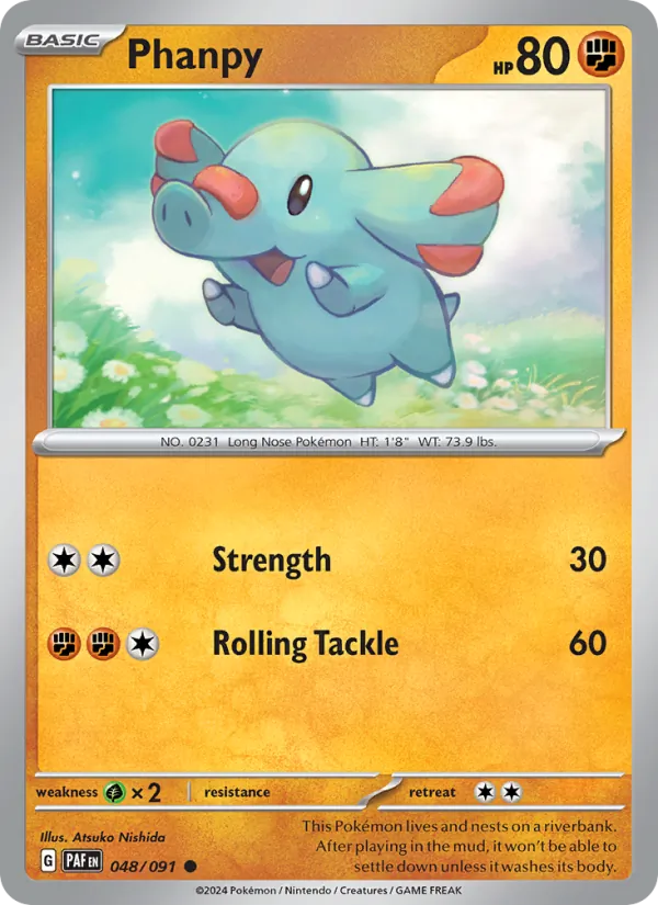 Phanpy, Paldean Fates No. 048