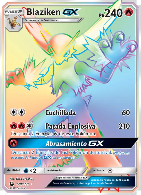 Blaziken GX, Tormenta Celestial Nº 170