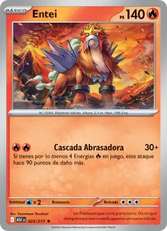 Entei, Héroes Ascendentes Nº 025 Holo
