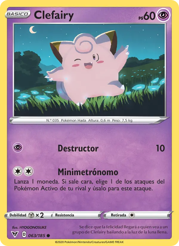 Clefairy, Voltaje Vívido No. 63