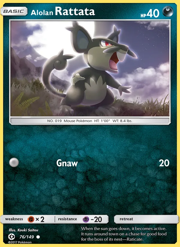 Alolan Rattata, Sun & Moon No. 76