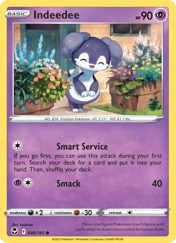 Indeedee, Silver Tempest No. 086